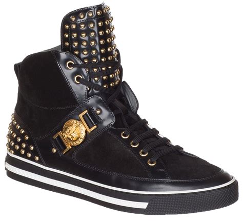 high top Versace sneakers men